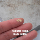 Jaguar Leopard Connector Permanent Jewelry Connectors 14k Gold Filled Sterling Silver for permanent jewelry