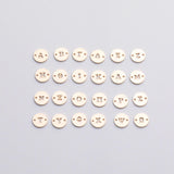 14K Gold Filled Greek Letters Sorority Fraternity Letter 6mm Disc Alphabet Initial Sorority Connectors for Permanent Jewelry Made in USA