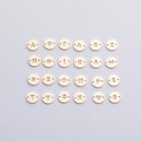 14K Gold Filled Greek Letters Sorority Fraternity Letter 6mm Disc Alphabet Initial Sorority Connectors for Permanent Jewelry Made in USA