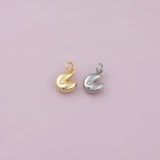 Fortune Cookie Charm 18K Gold Filled Charm for Charm Bar Bracelets Necklaces Charms Gold Filled Charms Minimalist CZ Pave
