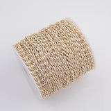14K Gold Filled White Enamel Chain 1 yard per order