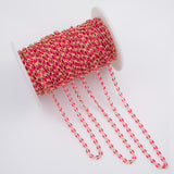Gold Enamel Red Enamel Chain 1 yard per order Tarnish Resistant
