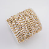 White Enamel Chain 1 yard per order Tarnish Resistant