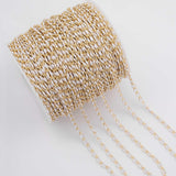 White Enamel Chain 1 yard per order Tarnish Resistant