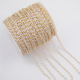 White Enamel Chain 1 yard per order Tarnish Resistant