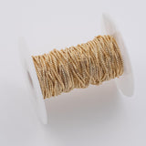 2mm Box Chain Ion Plated Brass Chain - Tarnish Resistant Wholesale 1 yard per order