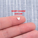 Mother Mom Daughter Heart Set Connector - 14Kt Gold Filled or Sterling Silver Connectors- for Bracelet or Necklace Permanent Jewelry Supply