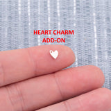Mother Mom Daughter Heart Set Connector - 14Kt Gold Filled or Sterling Silver Connectors- for Bracelet or Necklace Permanent Jewelry Supply