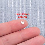 Mother Mom Daughter Heart Set Connector - 14Kt Gold Filled or Sterling Silver Connectors- for Bracelet or Necklace Permanent Jewelry Supply