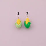 Corn on the Cob Charm 18K Gold Filled Charm for Charm Bar Bracelets Necklaces Charms Gold Filled Charms Minimalist CZ Pave