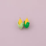 Corn on the Cob Charm 18K Gold Filled Charm for Charm Bar Bracelets Necklaces Charms Gold Filled Charms Minimalist CZ Pave