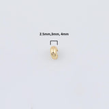 20pcs Gold Crimp Covers 4mm 3mm 2mm - Gold PVD Ion Plated Tarnish Resistant Crimp Covers