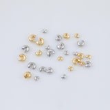 20pcs Gold Crimp Covers 4mm 3mm 2mm - Gold PVD Ion Plated Tarnish Resistant Crimp Covers