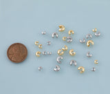 20pcs Gold Filled Crimp Covers 4mm 3mm 2mm 18k Gold Filled
