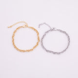Gold PVD Plated Sunburst Oval Bracelet about 6.5 inches long Tarnish Resistant