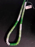 Multi-color Jade Rondelle Beads Smooth Rondelle Beads Size 5x8mm 15.5'' Strand Greens Multicolor