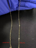 2.1mm Eye Shape Cable Gold Filled Cable Chain , Wholesale, USA Made, Chain by foot Permanent Jewelry Chain