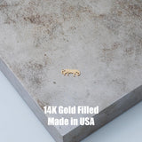 Jaguar Leopard Connector Permanent Jewelry Connectors 14k Gold Filled Sterling Silver for permanent jewelry