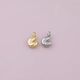 Fortune Cookie Charm 18K Gold Filled Charm for Charm Bar Bracelets Necklaces Charms Gold Filled Charms Minimalist CZ Pave