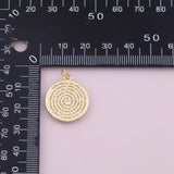Lord's Prayer Padre Nuestro Charm 18K Gold Filled Charm for Charm Bar Bracelets Necklaces Charms Gold Filled Charms Minimalist CZ Pave