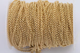 Double Rolo Chain 3mm 14K Gold PVD Ion Plated Tarnish Resistant Chain- 1 yard