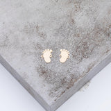 Baby Feet Foot Permanent Jewelry Connector- 14kt gold filled or Sterling Silver - Made in the USA - Custom