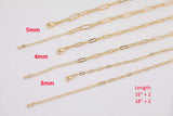 Paperclip Necklaces 16" 18" For Layering Tarnish Resistant pvd Ion Plating Ion Plated