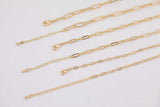 Paperclip Necklaces 16" 18" For Layering Tarnish Resistant PVD Ion Plating Ion Plated