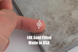 Flower Connector - 14Kt Gold Filled Sterling Silver - Connectors - Permanent Jewelry Supply