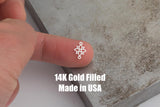 Flower Connector - 14Kt Gold Filled Sterling Silver - Connectors - Permanent Jewelry Supply