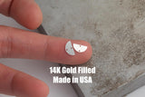 Semi Circle Connector - 14Kt Gold Filled Sterling Silver - Connectors - Permanent Jewelry Supply