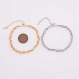 Gold PVD Plated Sunburst Oval Bracelet about 6.5 inches long Tarnish Resistant