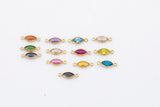 Marquise Marquee Gold Filled Connectors 14/20 or Sterling Silver Connectors Add-On Birthstone Made in USA Real 14k Gold Filled Connector