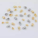 Ball Crimps for Ball Chains or Positioning Beads Gold Silver PVD Ion Plated Brass - 10 pieces per order