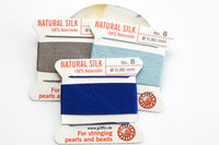 TEN 10 Packets Griffin Silk Cord (66 feet). Beading String With needles attached. Silk Thread / String. All Colors and sizes! Ten packets.