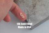 Mardis Gras Mask Connector - 14Kt Gold Filled Sterling Silver - Connectors - Permanent Jewelry Supply