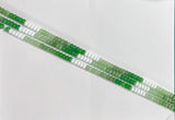 Multi-color Jade Rondelle Beads Smooth Rondelle Beads Size 5x8mm 15.5'' Strand Greens Multicolor