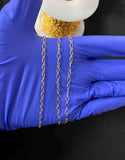 2.1mm Eye Shape Cable Gold Filled Cable Chain , Wholesale, USA Made, Chain by foot Permanent Jewelry Chain