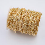 PVD Ion Plated Mariner's Chain Gold Plated Brass - Sold by the Yard - Tarnish Resistant