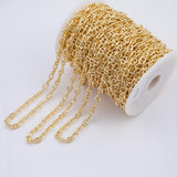 PVD Ion Plated Mariner's Chain Gold Plated Brass - Sold by the Yard - Tarnish Resistant