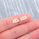 Dog Mom Permanent Jewelry Connector or Charm- Intricate Detail - 14kt gold filled or Sterling Silver - Made in the USA