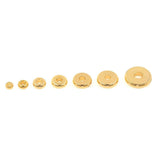 100pcs 18K Gold Filled Flat Spacer, Beads Gold Beads, Disc Spacer Beads, Flat Beads, DIY Jewelry Making Supply