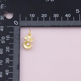 Twist Sun Burst Charm 18K Gold Filled Charm for Charm Bar Bracelets Necklaces Charms Gold Filled Charms Minimalist CZ Pave