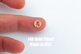 Louisiana Disc Connector for Permanent Jewelry Connectors 14kt gold filled or Sterling Silver - Made in the USA