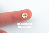 Maryland Disc Connector for Permanent Jewelry Connectors 14kt gold filled or Sterling Silver - Made in the USA