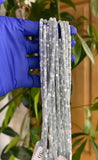 Pale Blue Pastel Mother of Pearl 4mm Heishi Beads 15.5" Strand Shell Beads