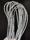 Pale Blue Pastel Mother of Pearl 4mm Heishi Beads 15.5" Strand Shell Beads