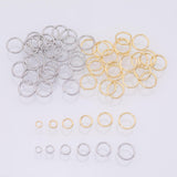 pvd Ion Gold Plated and Silver Jump Rings 100pcs Brass 3mm 4mm 5mm 6mm 7mm 8mm 22 gauge 0.7mm