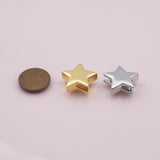 Star Large Hole Bead Charm 18K Gold Filled Charm for Charm Bar Bracelets Necklaces Charms Gold Filled Charms Minimalist CZ Pave