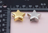 Star Large Hole Bead Charm 18K Gold Filled Charm for Charm Bar Bracelets Necklaces Charms Gold Filled Charms Minimalist CZ Pave